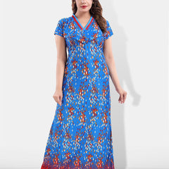 Be You Polka Dot Printed Satin Feeding & Maternity Nightdress