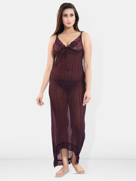 Be You Self Design Net Baby Doll With Brief