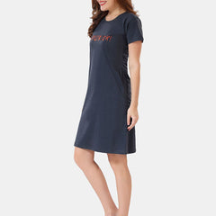 Be You Typographic Printed T-shirt Nightdress