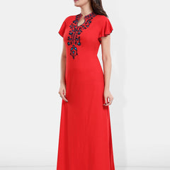 Be You Embroidered Maxi Nightdress