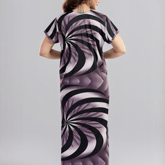 Be You Printed V-Neck Maternity Maxi Nightdress