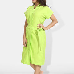 Be You Women Cotton Anti-bacterial Super Soft Bath Robe With Belt