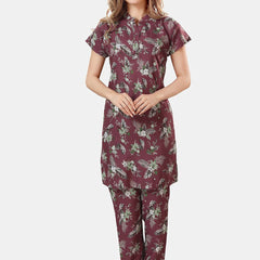 Be You Floral Printed Longline Night Suit