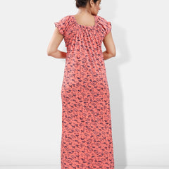 Be You Floral Printed Satin Maxi Nightdress