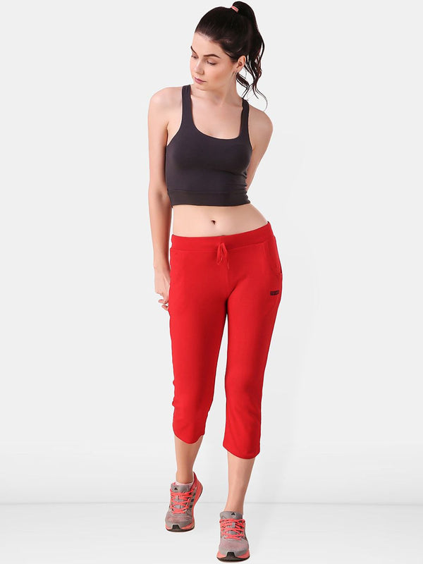 Be You Women Solid Three Fourth-Length Gym Tights