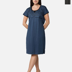 Be You Pack Of 2 Women Polka Dots Maxi Nightdress