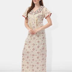 Be You Floral Printed Maxi Nightdress