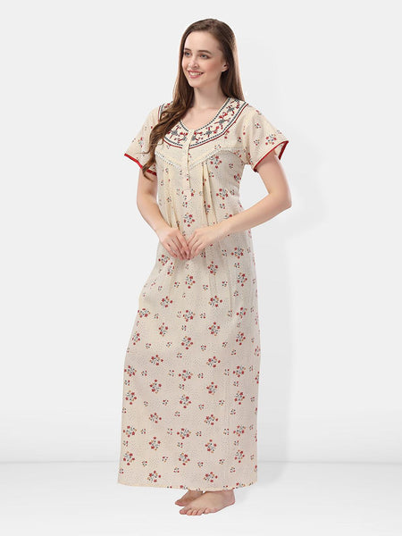Be You Floral Printed Maxi Nightdress