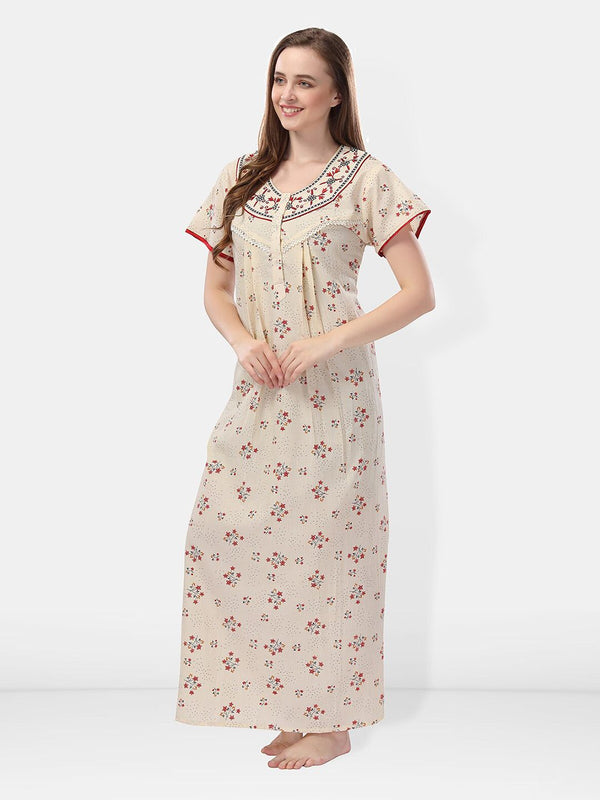Be You Floral Printed Maxi Nightdress