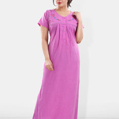 Be You Round Neck Maxi Nightdress