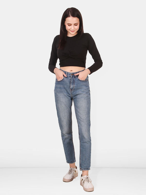 Be You Twisted Cotton Crop Top