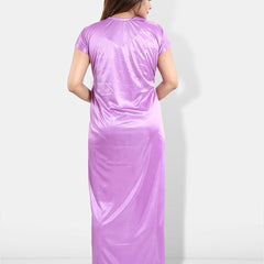 Be You 6 Pieces Satin Maxi Nightwear Set