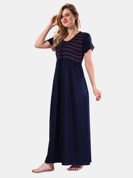 Be You Round Neck Maxi Nightdress