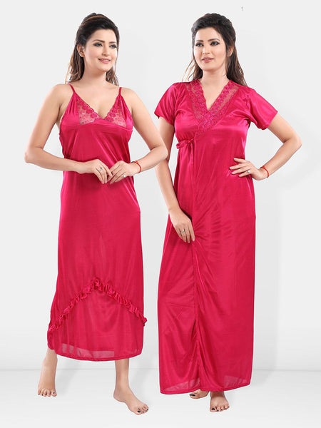 Be You Satin Maxi Nightdress With Robe