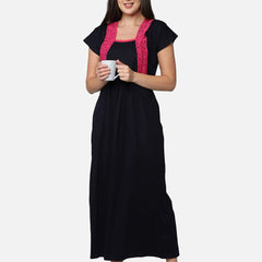 Be You Navy Blue Maxi Nightdress