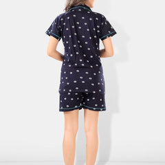 Be You Women 2 Black & White Conversational Printed Night suit