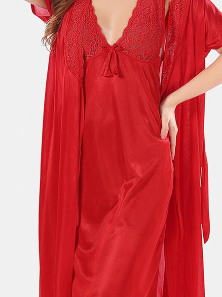 Be You Satin Maxi Nightdress With Robe