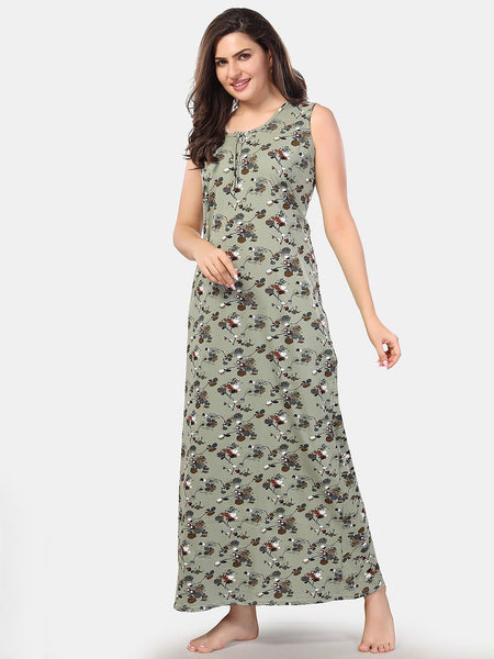 Be You Floral Printed Maxi Nightdress