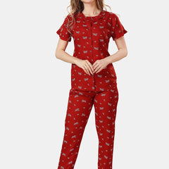 Be You Floral Printed Night Suit