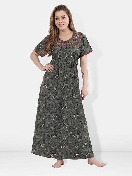 Be You Floral Printed Maxi Nightdress