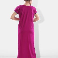 Be You Floral Embroidered V-Neck Maxi Nightdress