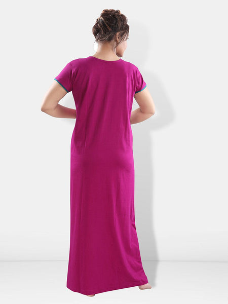 Be You Floral Embroidered V-Neck Maxi Nightdress