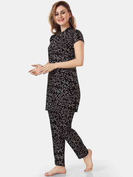 Be You Floral Printed Night Suit