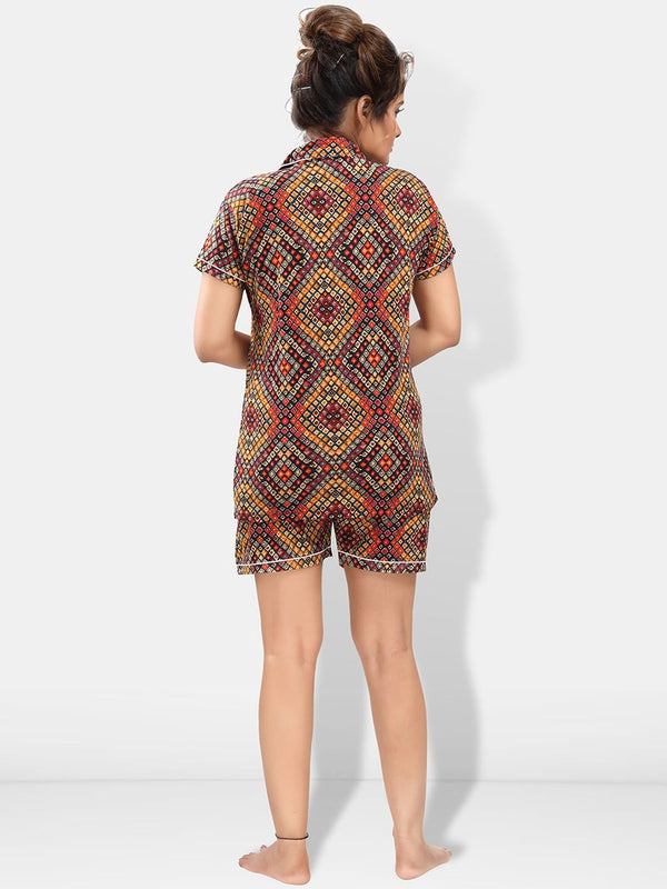 Be You Pack Of 2 Floral Printed Night Suit