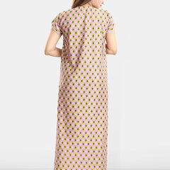 Be You Printed Satin Maternity Maxi Nightdress