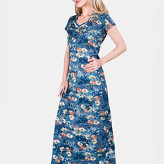 Be You Printed Maternity Satin Maxi Nightdress