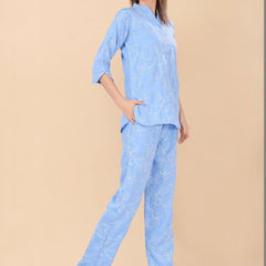 Be You Embroidered Top With Trousers Co-Ords