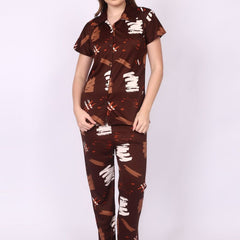 Be You Women Abstract Printed Night suit