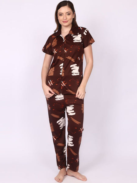 Be You Women Abstract Printed Night suit