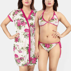 Be You Women Printed Nightdress
