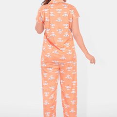 Be You Women Graphic Printed Night suit