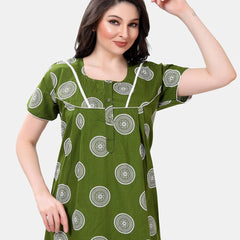Be You Printed Cotton Maxi Nightdress