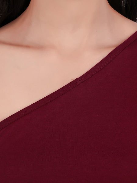 Be You One Shoulder Cotton Crop Top