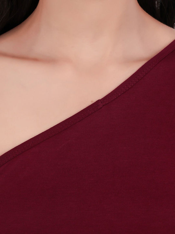 Be You One Shoulder Cotton Crop Top
