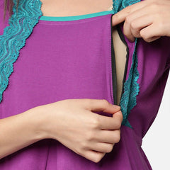 Be You Striped Maxi Nightdress