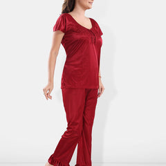 Be You Pack Of 3 Satin Maxi Night suits
