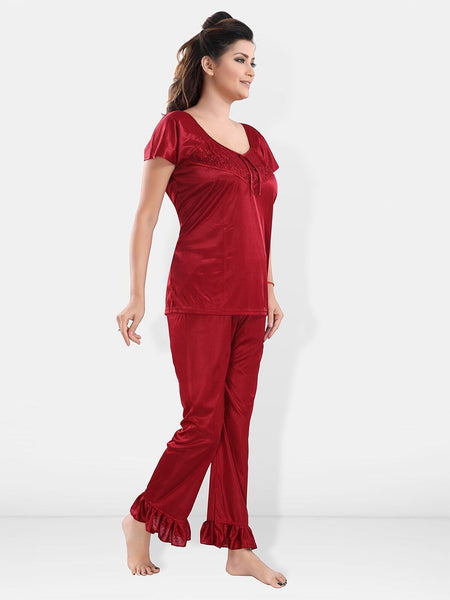 Be You Pack Of 3 Satin Maxi Night suits