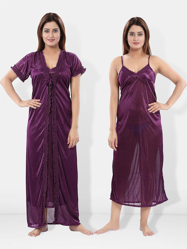 Be You Satin Maxi Nightdress with Robe