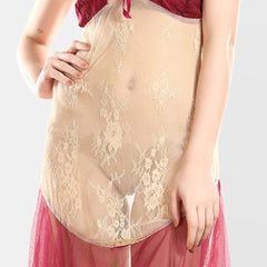 Be You Shoulder Straps Nightdress With Robe & Briefs