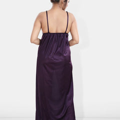 Be You Maxi Satin Wrap Nightdress With Robe