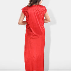 Be You Floral Printed Satin Maxi Nightdress with Robe