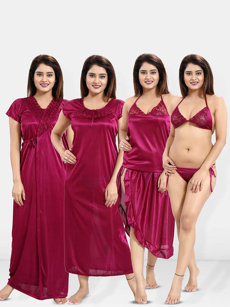 Be You Pack Of 6 Maxi Wrap Nightdress