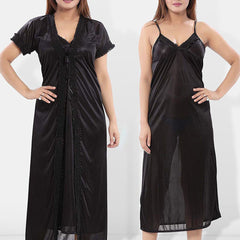 Be You V-Neck Maxi Nightdress with Robe
