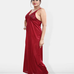 Be You Maxi Satin Wrap Nightdress With Robe