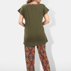 Be You Typography Printed Maternity Night Suit