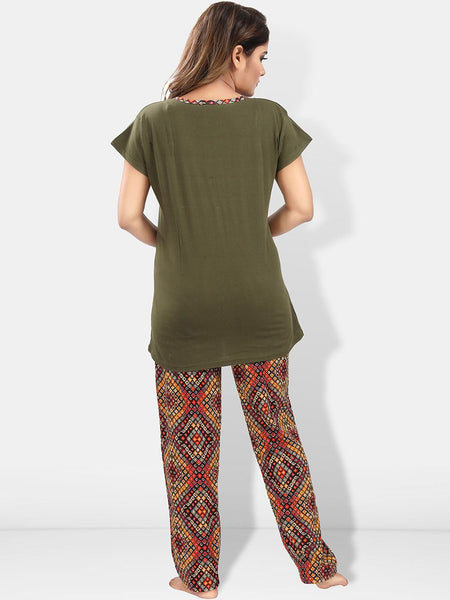 Be You Typography Printed Maternity Night Suit